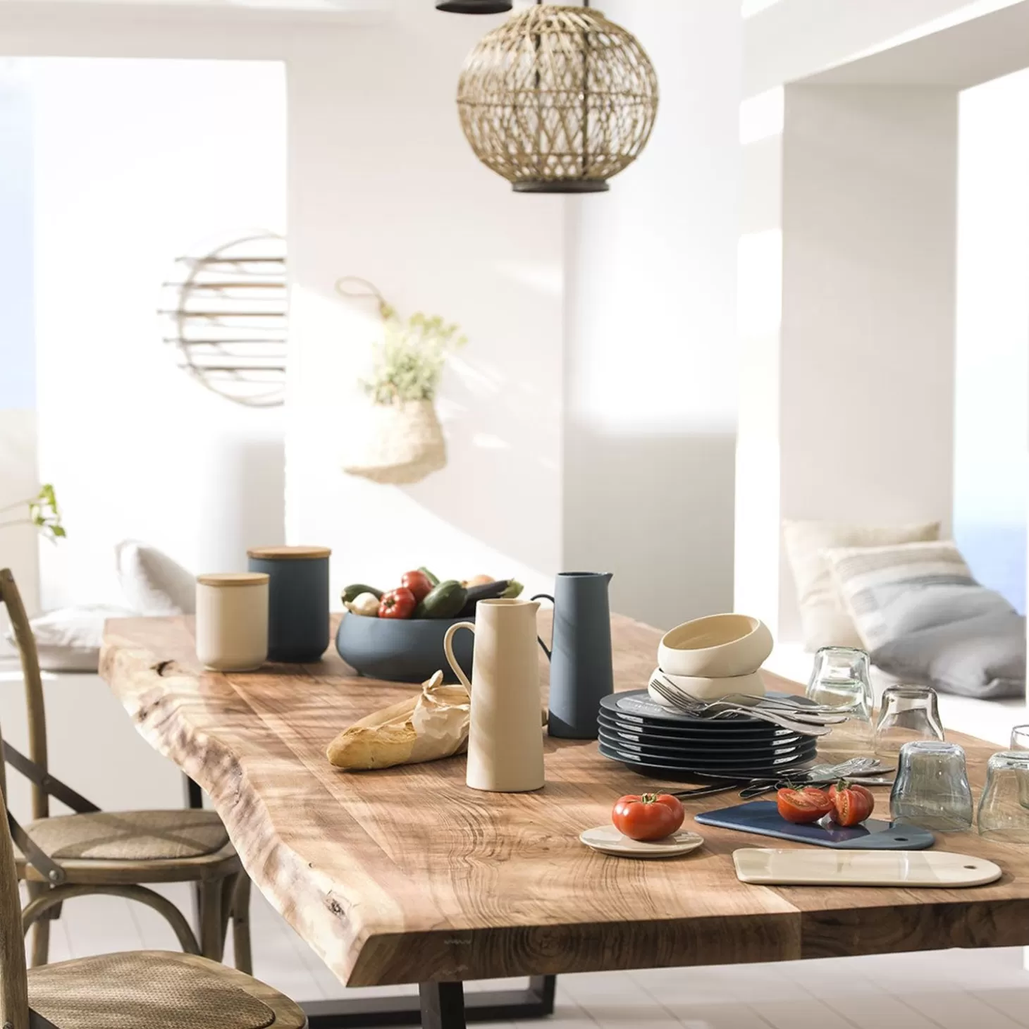 Serving Dishes<Degrenne Bahia Blue Rock