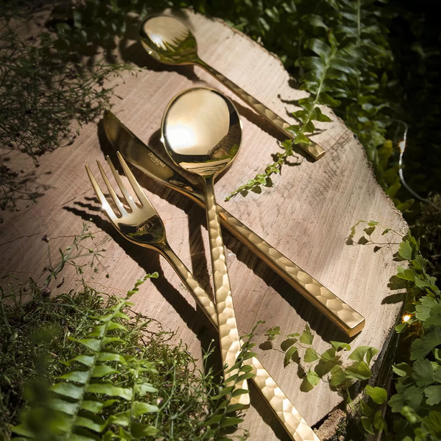 Spoons<Degrenne Brass Hammered Fuse