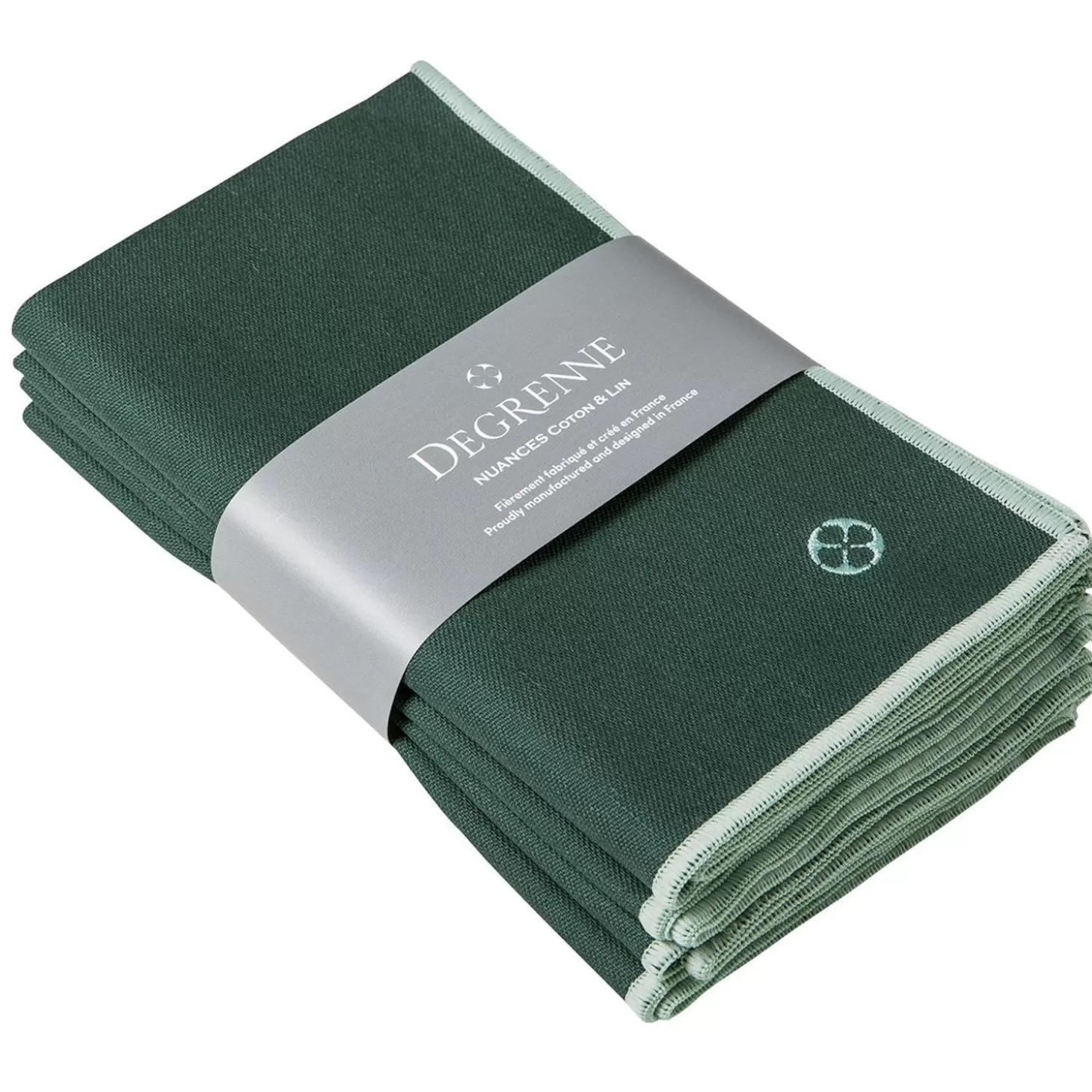 Napkins<Degrenne Emerald Green Cotton & Linen Shades