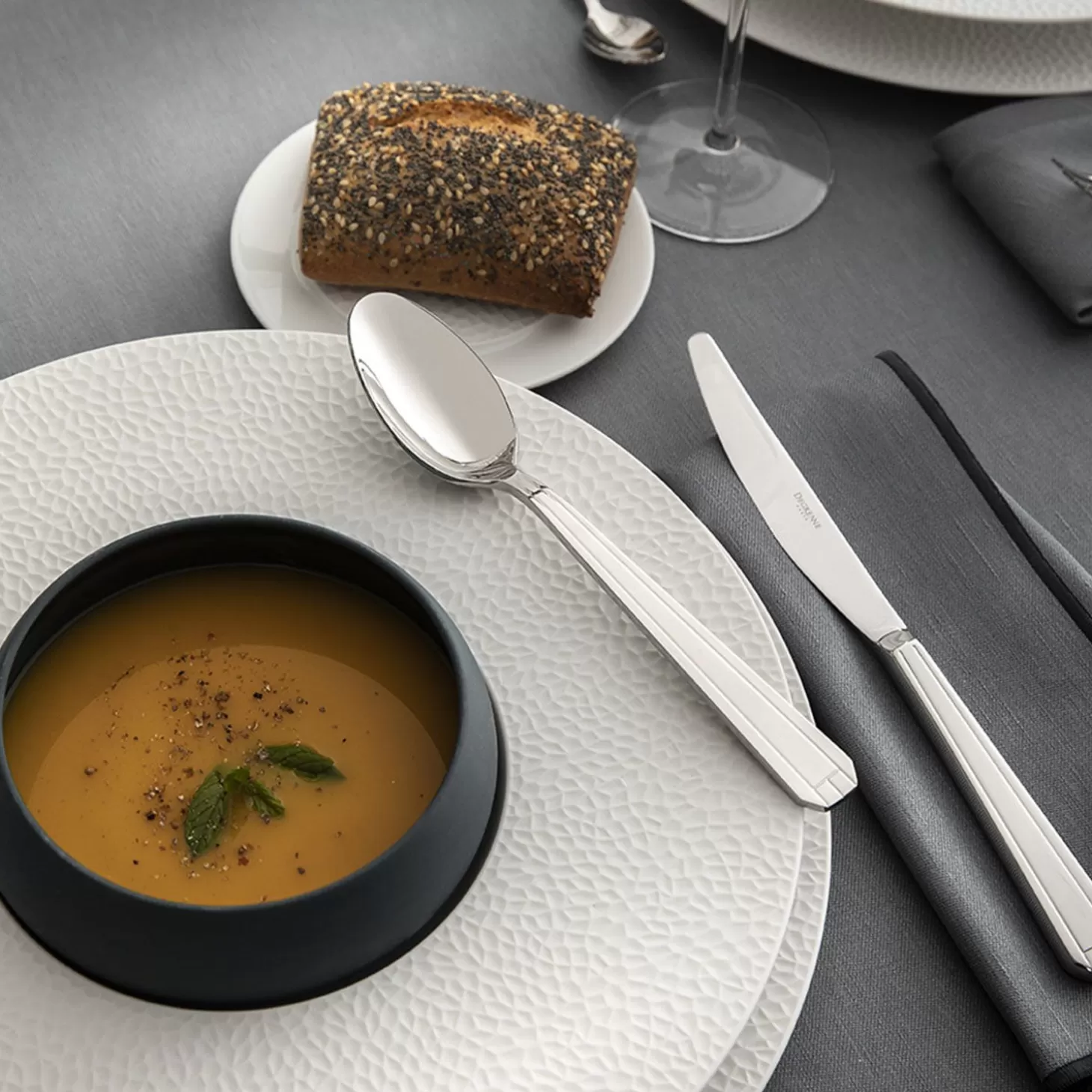 Tablecloths<Degrenne Shades Cotton & Linen Gray