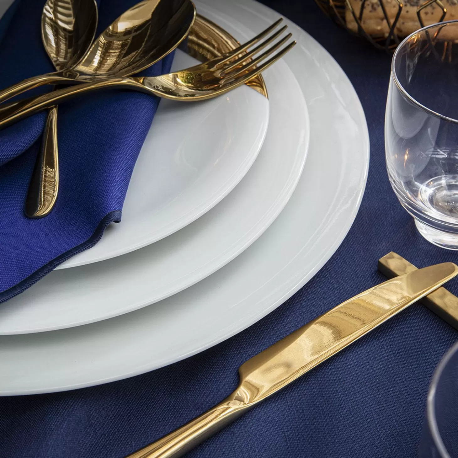 Napkins<Degrenne Shades Cotton & Linen Royal Blue