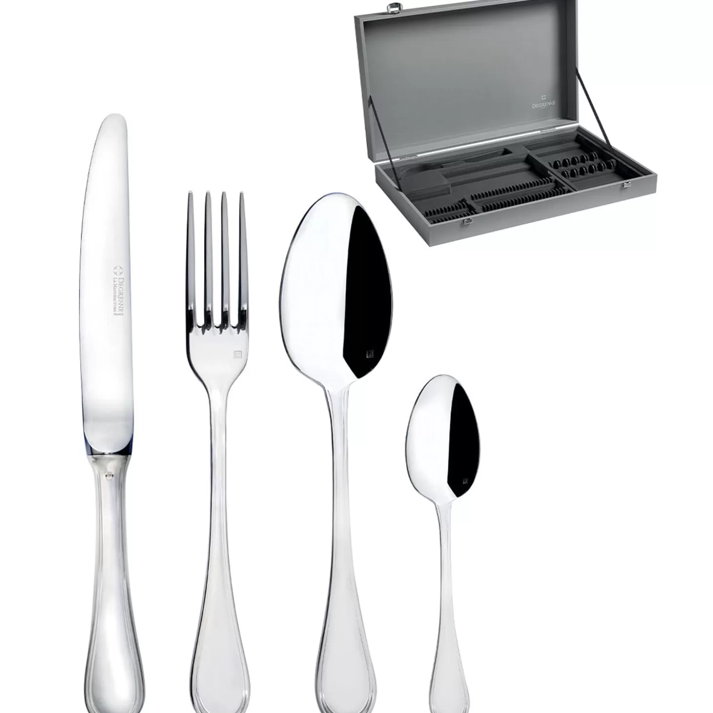 Cutlery Boxes<Degrenne Vivaldi Argente Hotel Quality