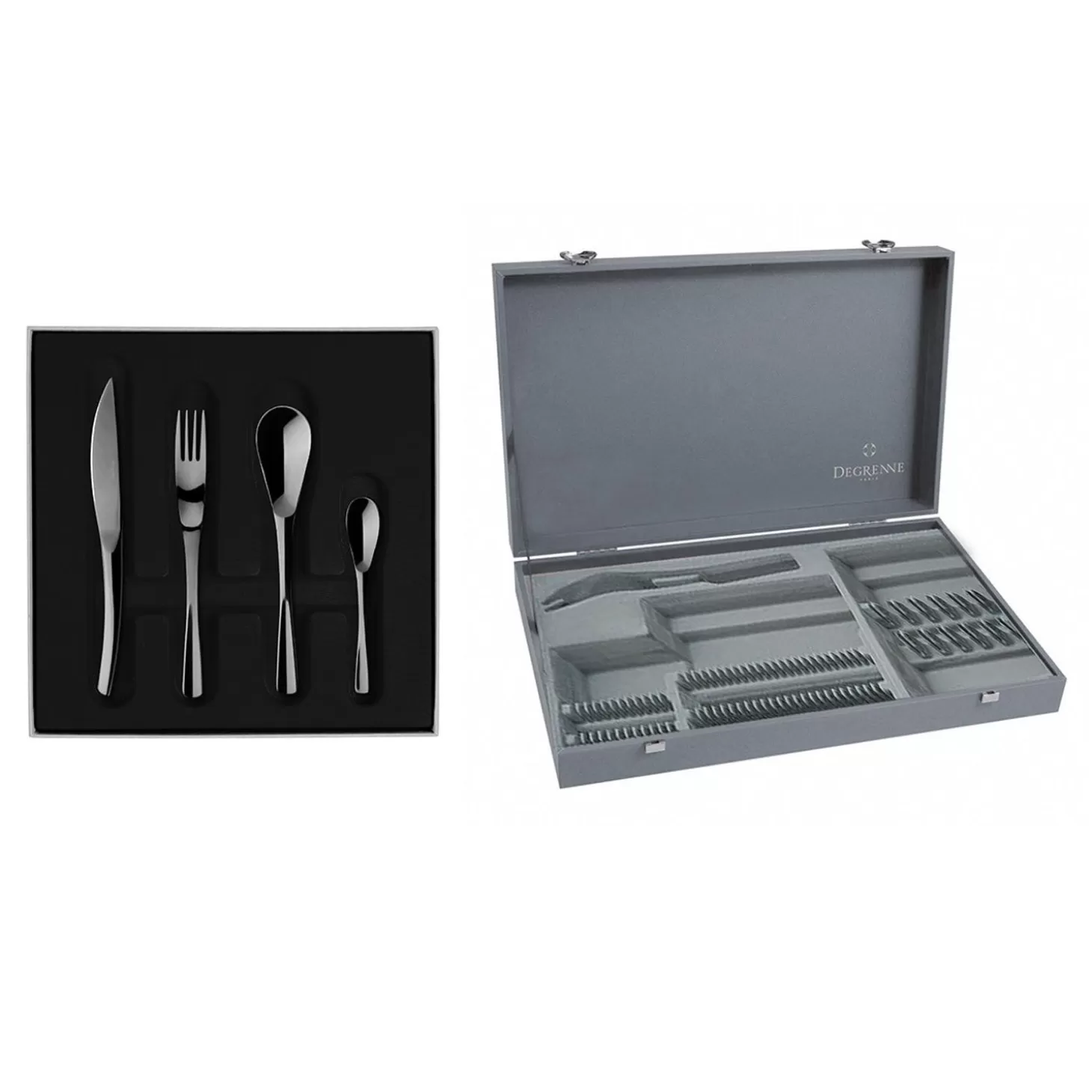 Cutlery Boxes<Degrenne Xy Black Mirror